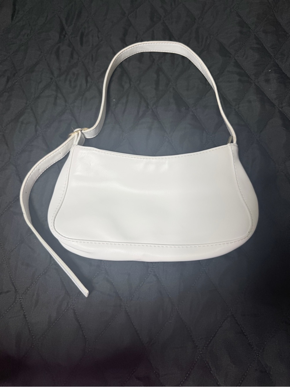 SHEIN White Shoulder Bag - Minimal Crescent Silhouette
